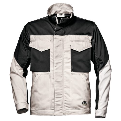Sir Safety System Fusion munkavédelmi dzseki fehér-szürke színben