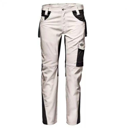 Sir Safety System Fusion munkavédelmi nadrág fehér-szürke színben