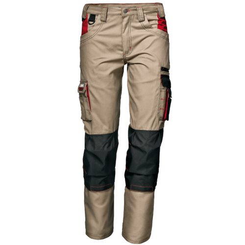 Sir Safety System Harrison munkavédelmi nadrág khaki színben