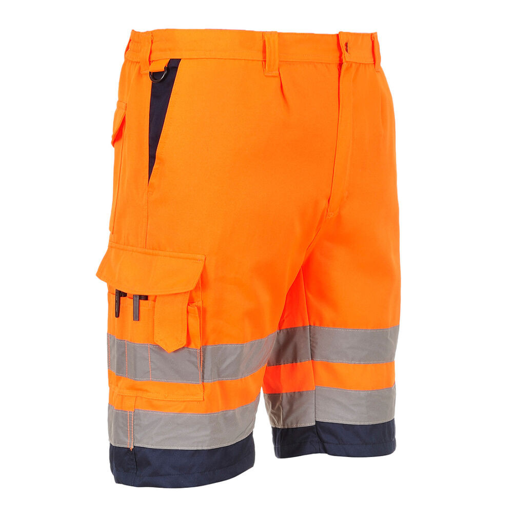 Portwest E043 Hi-Vis rövidnadrág narancs/navy színben
