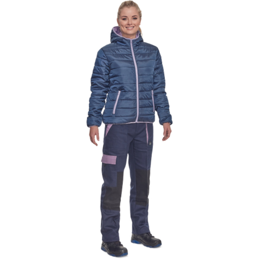 Cerva Max Neo Lady light női munkavédelmi kabát navy színben