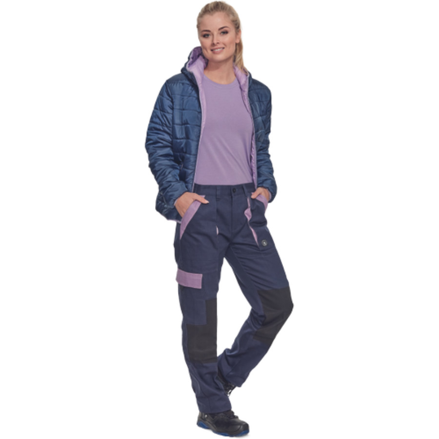 Cerva Max Neo Lady light női munkavédelmi kabát navy színben