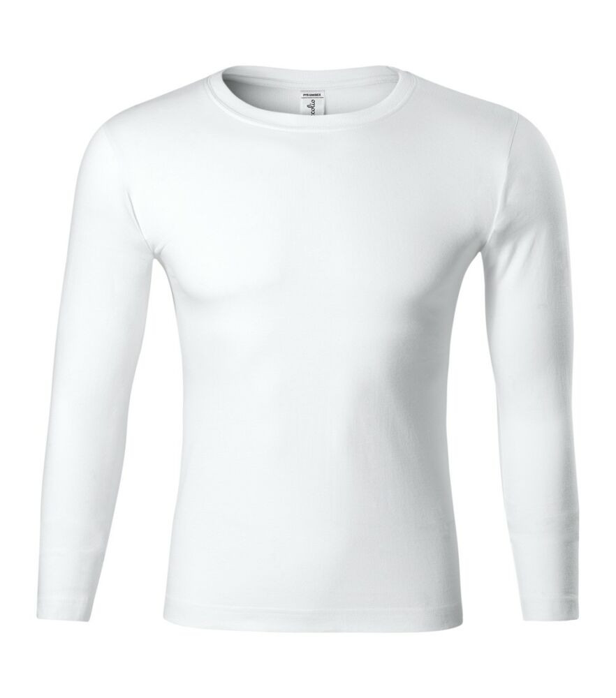 Piccolio P75 Progress LS unisex póló fehér színben
