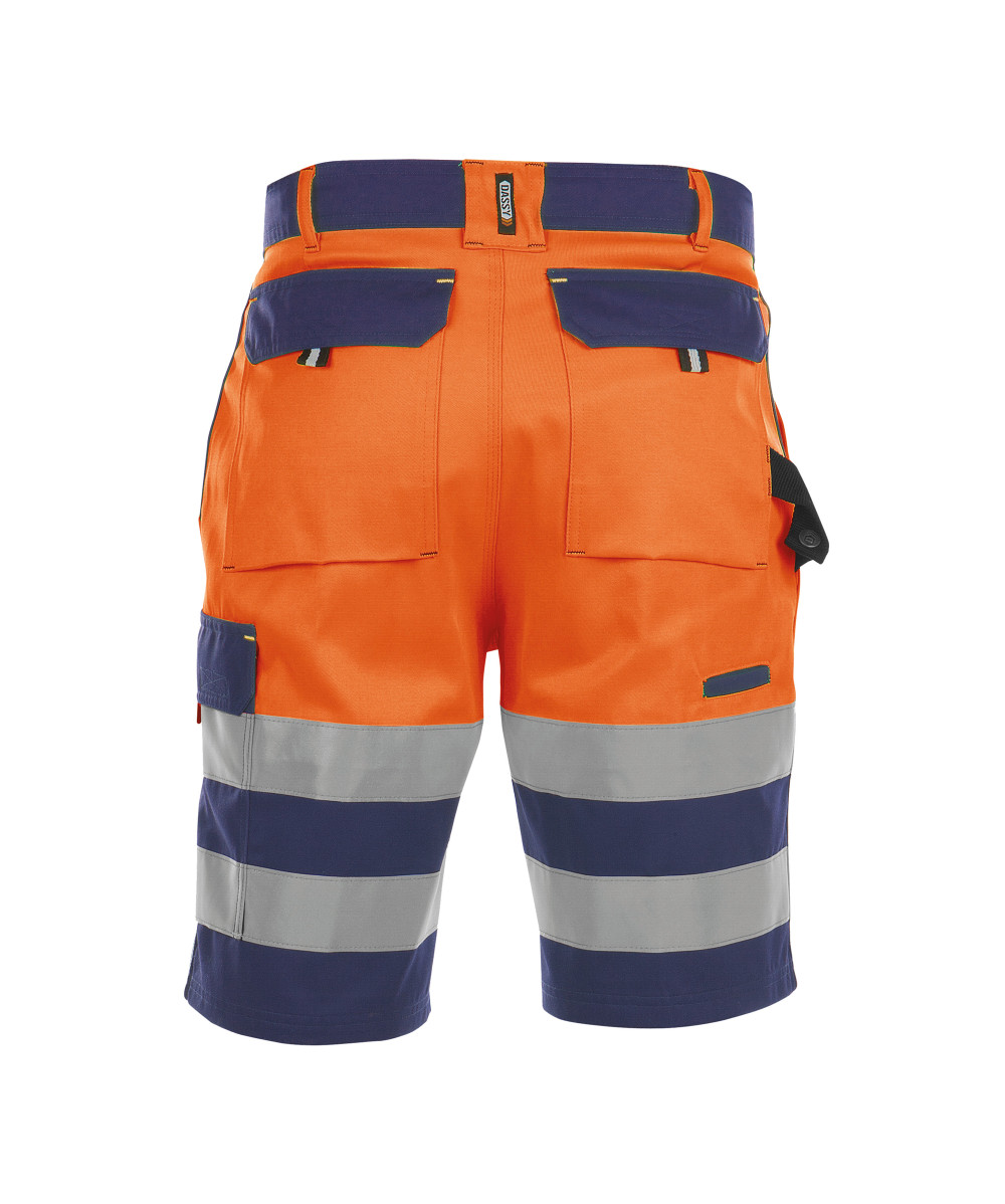 Dassy Venna munkavédelmi bermuda navy/narancs színben