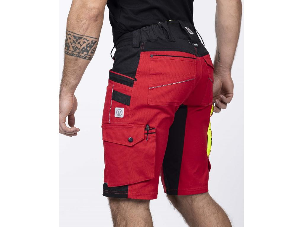 Ardon 4Xstretch munkavédelmi rövidnadrág piros színben