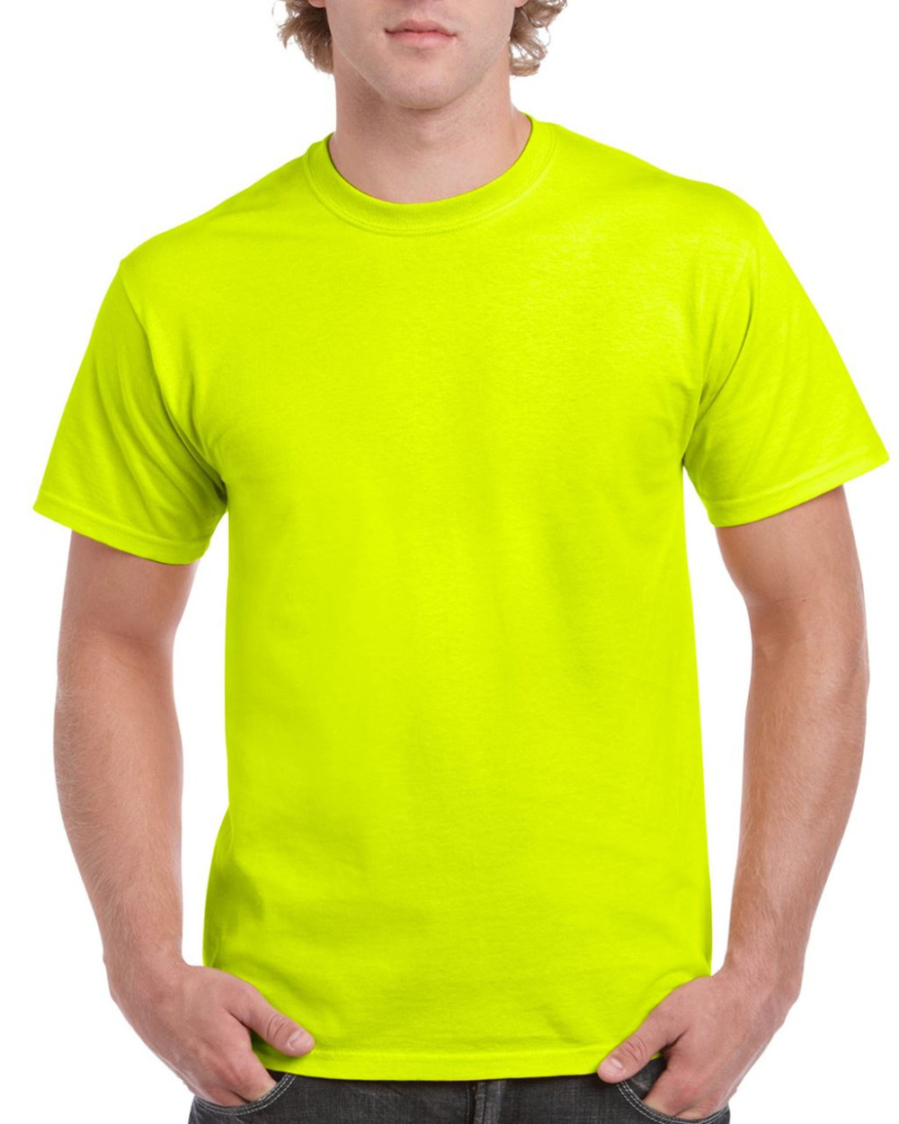 Gildan 2000 fluo sárga színű póló