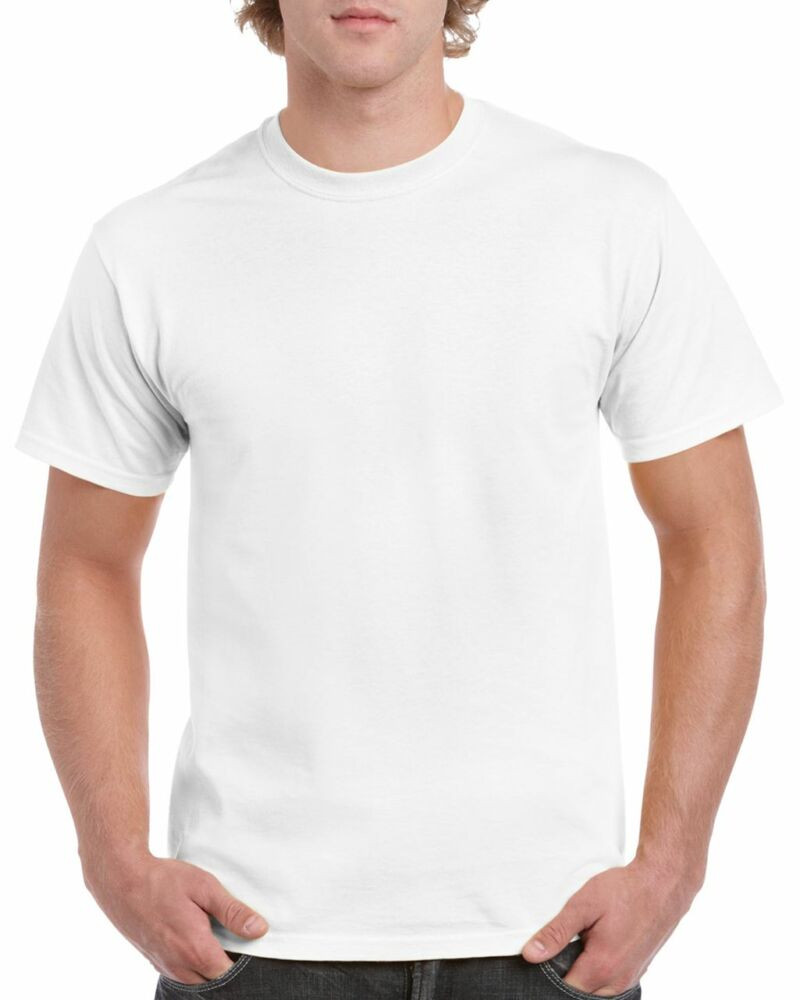 Gildan 5000 kereknyakú póló fehér színben