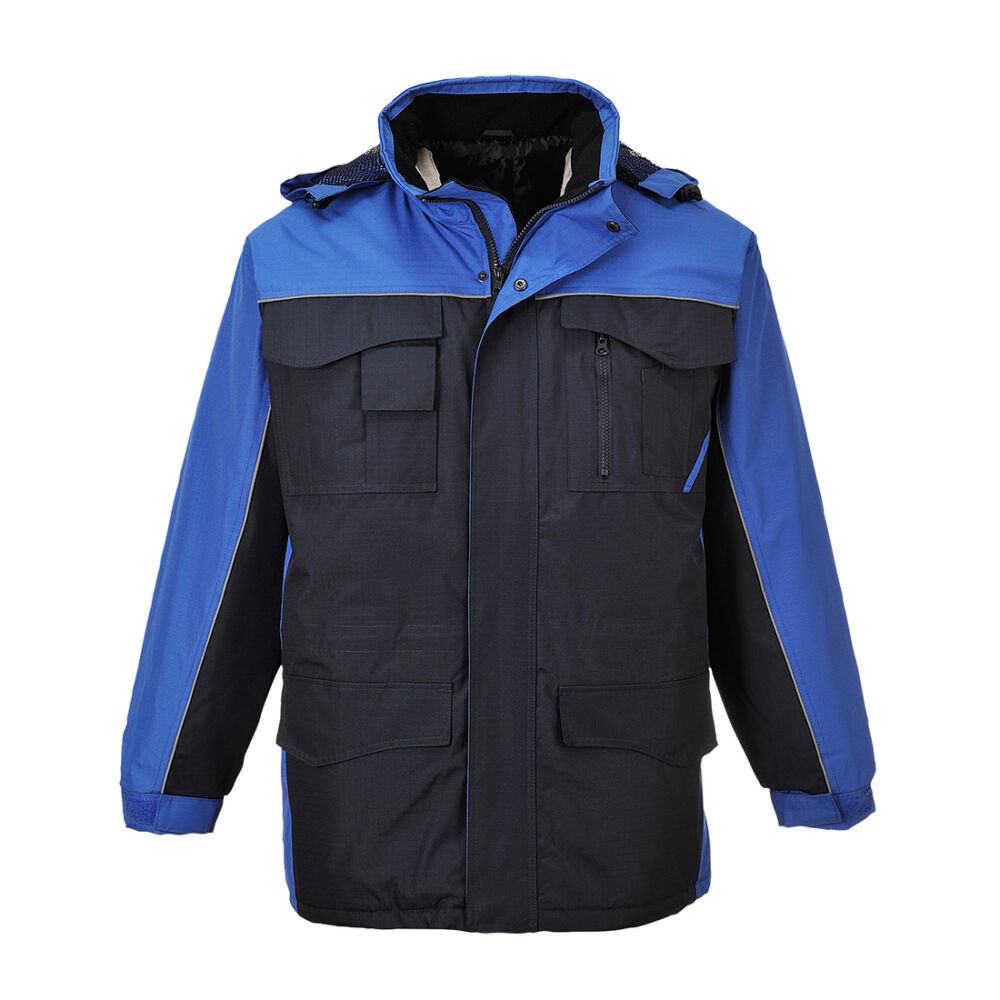 Portwest S562 RS kéttónusú kabát navy/királykék színben Portwest S562 RS kéttónusú kabát navy/királykék színben