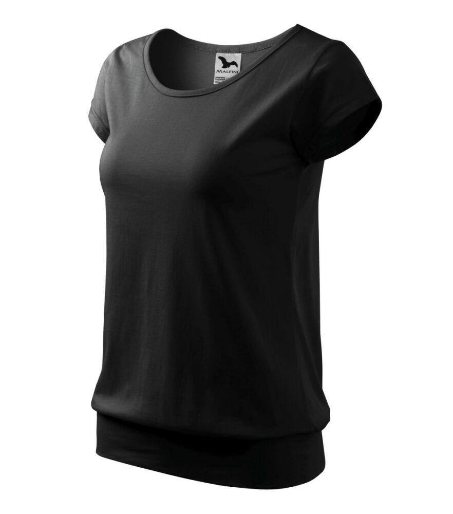 Malfini 120 City női póló fekete színben