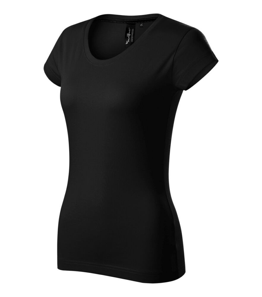 Malfini 154 Exclusive női póló fekete színben