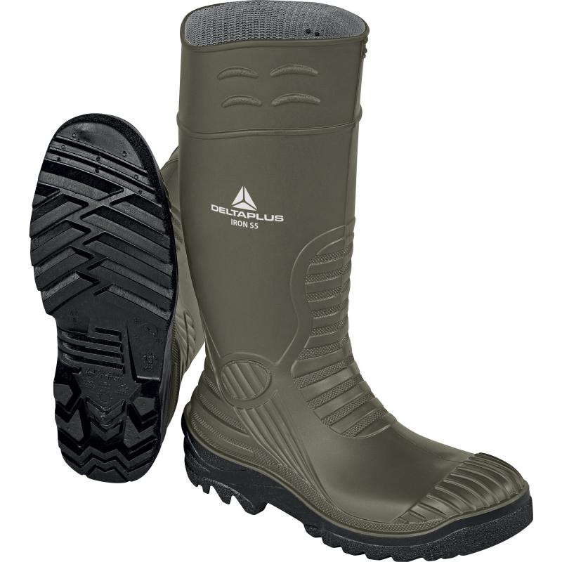 Deltaplus Iron munkavédelmi csizma khaki/fekete színben S5 Deltaplus Iron munkavédelmi csizma khaki/fekete színben S5