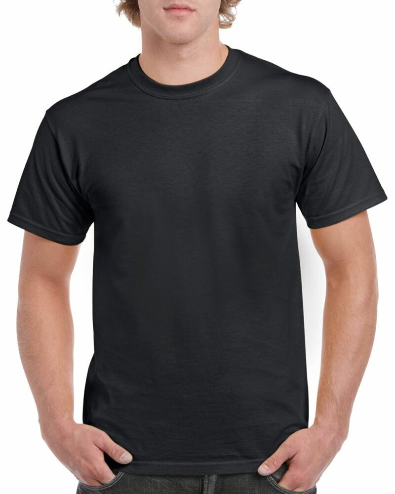 Gildan 5000 kereknyakú póló fekete színben